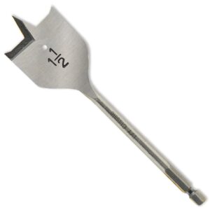 ivy classic 10724 1-1/2 x 6-inch swift bore® wood spade bit, high-carbon steel, 1/card