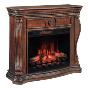 classicflame lexington wall fireplace mantel, empire cherry (electric fireplace sold separately)