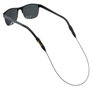 cablz original eyewear retainer | stainless cable eyewear retainer strap (black - 12 inch)