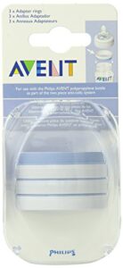 philips avent bpa free classic adaptor bottle ring, 3-pack