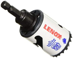 lenox tools bi-metal speed slot arbored hole saw with t3 technology, 1-1/2" - 1772729