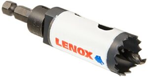 lenox tools hole saw with arbor, speed slot, 1-inch (1772481)