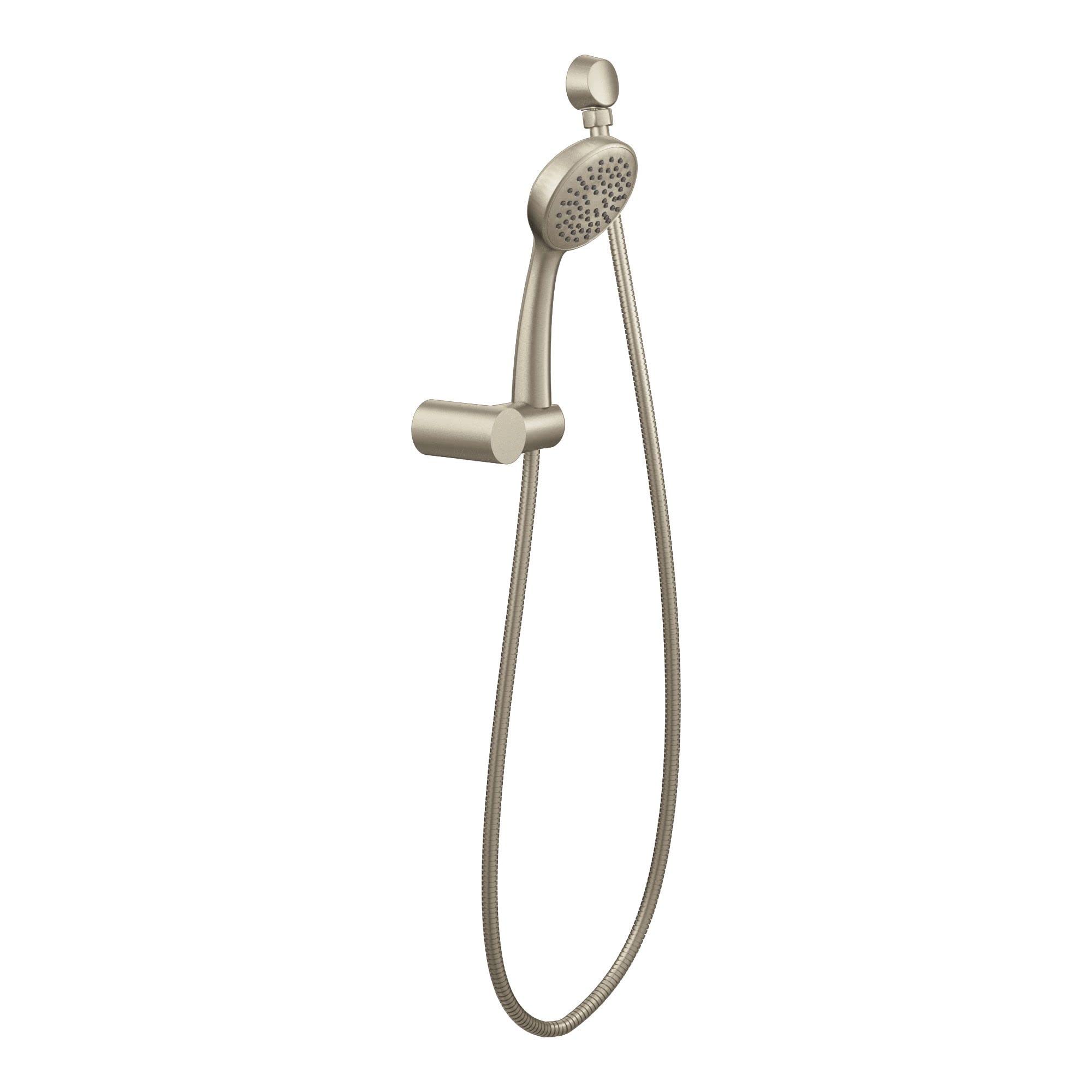 Moen Brushed Nickel Eco-Performance Handheld Shower with 69-Inch Hose and Wall Bracket, 3865EPBN