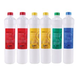 Watts Premier WP531155 RO Pure Reverse Osmosis Filtration System Water Filter Replacement Cartridge, Multicolor, 6 Pack