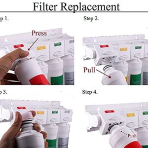 Watts Premier WP531155 RO Pure Reverse Osmosis Filtration System Water Filter Replacement Cartridge, Multicolor, 6 Pack