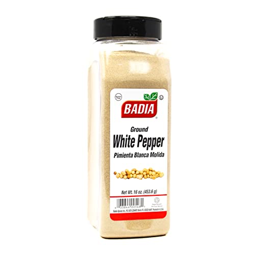 Badia Spices inc Spice, White Pepper Ground, 16-Ounce