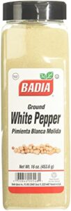 badia spices inc spice, white pepper ground, 16-ounce