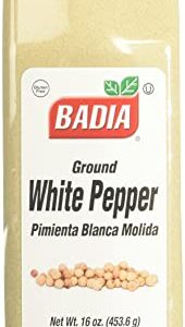 Badia Spices inc Spice, White Pepper Ground, 16-Ounce