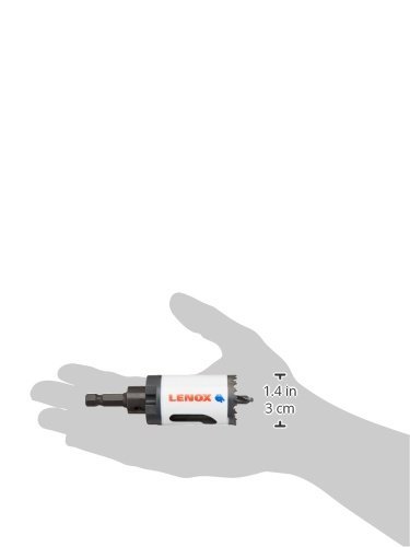 LENOX Tools Hole Saw, Bi-Metal, Speed Slot, Arbored, 1-3/8-Inch (1772727)