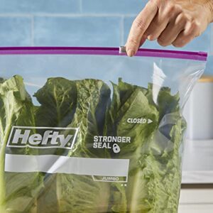 Hefty Slider Jumbo Storage Bags, 2.5 Gallon Size, 12 Count