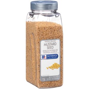 mccormick culinary whole yellow mustard seed, 22 oz - one 22 ounce container of yellow mustard seeds, perfect for pickling, house-made rubs and dips
