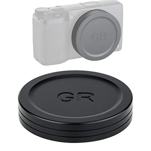 JJC LC-GR3 Metal Lens Cap for Ricoh GR III GR IIIx and GR II Camera, Ricoh GR III Lens Cap, Lens Cap for Ricoh GRIII GR IIIx GRII, Made of Premium Aluminium Alloy