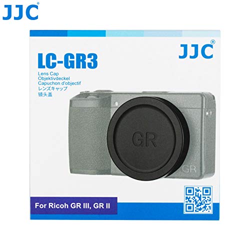 JJC LC-GR3 Metal Lens Cap for Ricoh GR III GR IIIx and GR II Camera, Ricoh GR III Lens Cap, Lens Cap for Ricoh GRIII GR IIIx GRII, Made of Premium Aluminium Alloy