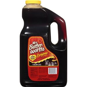 mrs. butterworth's original thick and rich pancake syrup, maple flavored syrup for pancakes, waffles and breakfast food, 248 fl oz bottle