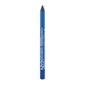 nyx professional makeup slide on pencil, waterproof eyeliner pencil, sunrise blue