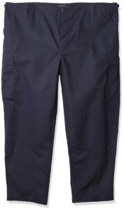 tru-spec men's polyester cotton rip stop bdu pant, navy, medium