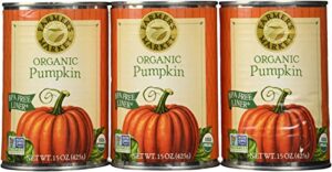 includes farmers market pumpkin puree 100% organic 15oz (pack of 3)