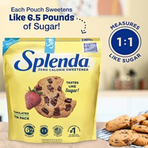 SPLENDA No Calorie Sweetener, Granulated Sugar Substitute, Resealable Twin Pack Bags, 25.22 Ounce (Each Pouch: 12.61 oz)