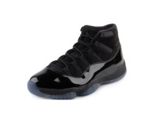 jordan mens air 11 retro 378037 005 cap & gown - size 9.5 black/black/black