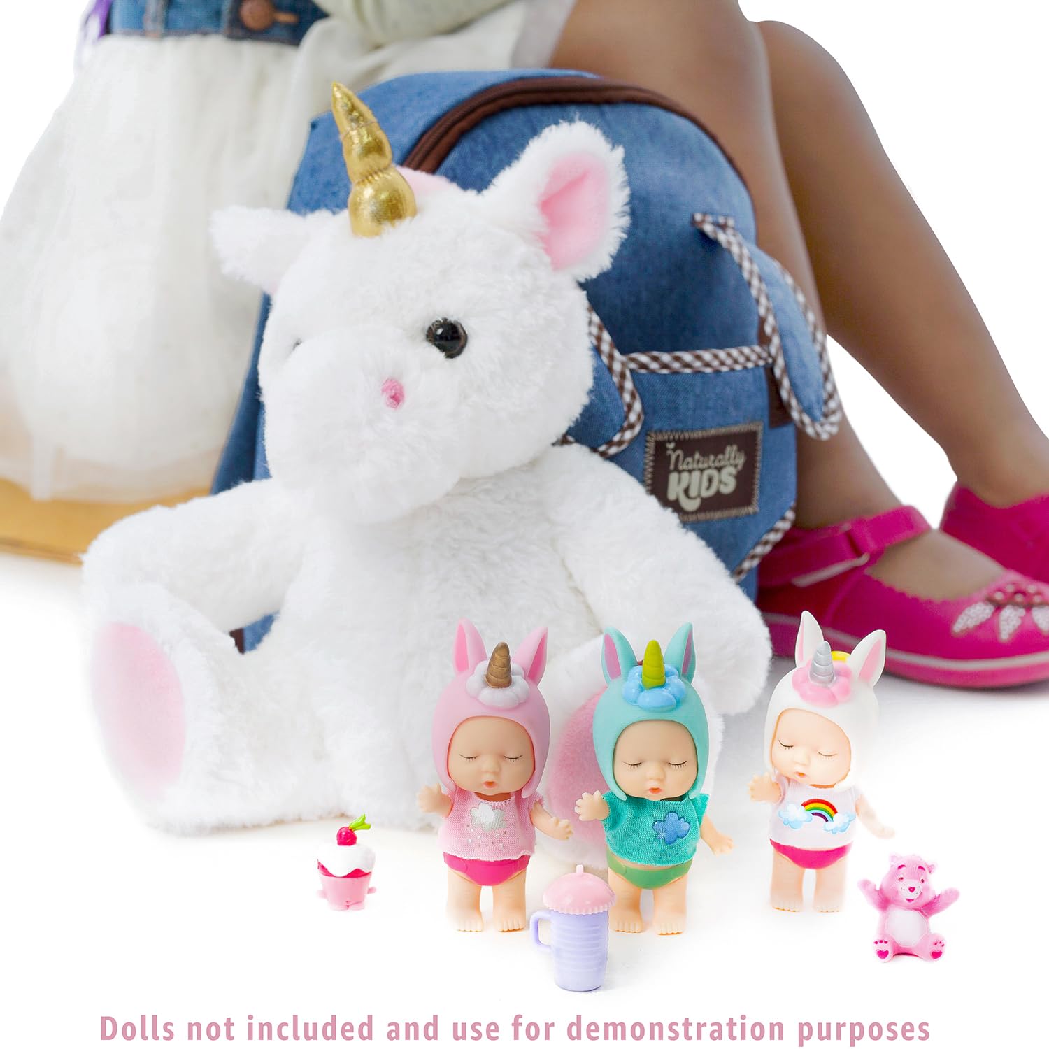 Naturally KIDS Unicorn Backpack, Unicorn Toys for Girls Age 4-6, Toys for 3 Year Old Girl Gifts Birthday