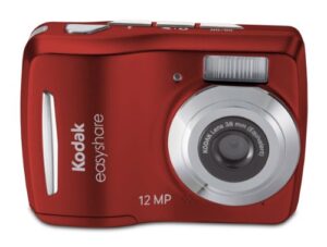 kodak easyshare c1505 12 mp digital camera with 5x digital zoom - red
