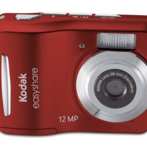 Kodak Easyshare C1505 12 MP Digital Camera with 5x Digital Zoom - Red