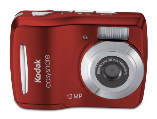 Kodak Easyshare C1505 12 MP Digital Camera with 5x Digital Zoom - Red