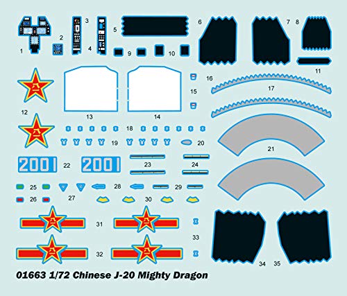 Trumpeter 1/72 Chinese J20 Fighter