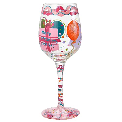 Lolita It’s My Birthday Painted Wine Glass Gift