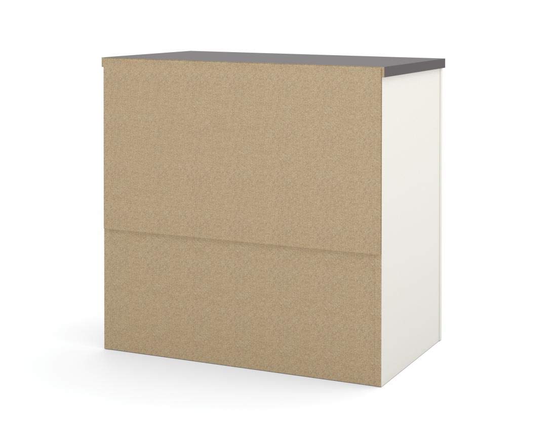 BESTAR Connexion 2 Drawer Lateral File Cabinet, 30", Slate/Sandstone