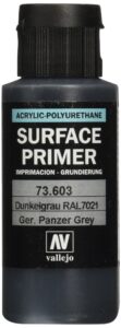 vallejo ral7021 german panzer grey paint, 60ml