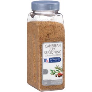 mccormick culinary caribbean jerk seasoning, 18 oz - one 18 ounce container jamaican jerk seasoning, perfect on meats, roasted vegetables, marinades and caribbean inspired recipes