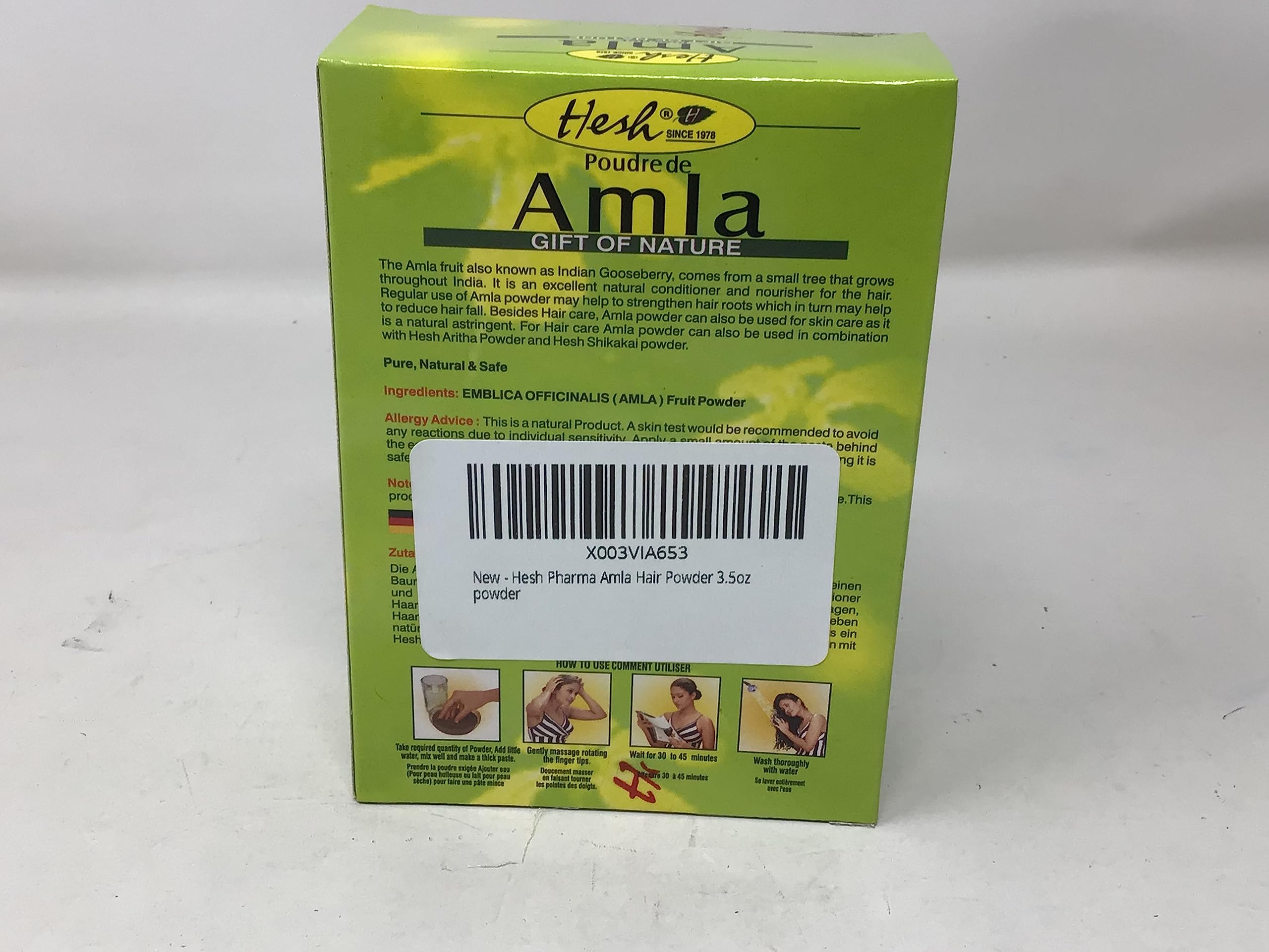 Hesh Pharma Amla Hair Powder 3.5oz powder