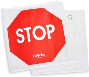 nyortho door guard stop sign banner | stop sign strip | size: 40" w