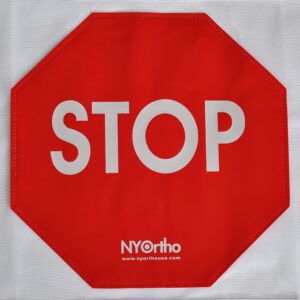 NYOrtho Door Guard Stop Sign Banner | Stop Sign Strip | Size: 40" W
