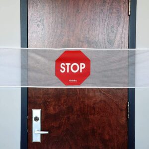 NYOrtho Door Guard Stop Sign Banner | Stop Sign Strip | Size: 40" W