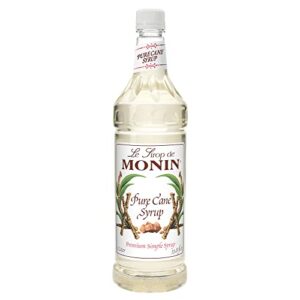 monin - pure cane syrup,1 liter, 4 per case