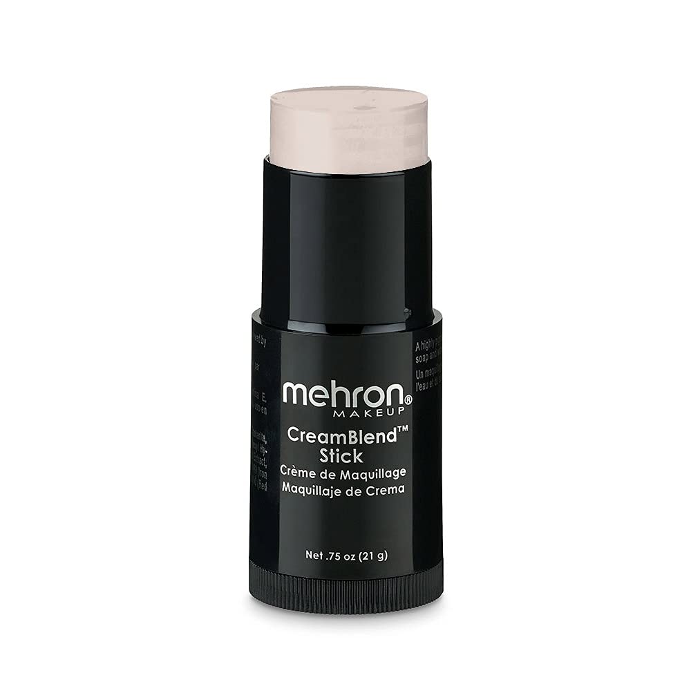 Mehron Makeup CreamBlend Stick | Face Paint, Body Paint, & Foundation Cream Makeup| Body Paint Stick .75 oz (21 g) (Butterfly Ivory)