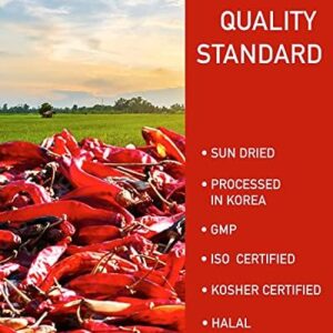 NONGSHIM TAEKYUNG Korean Chili Powder, Gochugaru Chili Flakes. Kimchi Powder (Flake, 1lb) - 100% Red Pepper Flakes for Korean & Asian Food. MSG Free.