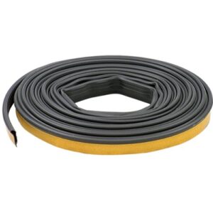 md building products 68668 1/2-inch by 20-feet black silicone door seal