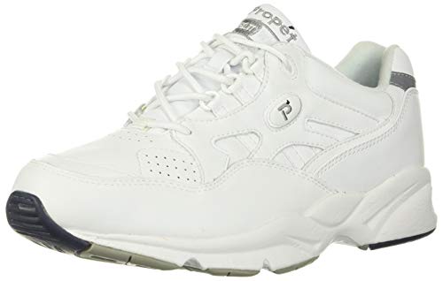 Propet Women's Stability Walker Shoe White 7.5 E (4E)