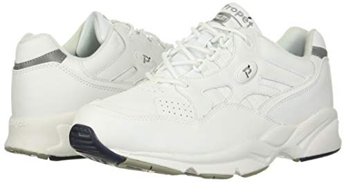 Propet Women's Stability Walker Shoe White 7.5 E (4E)