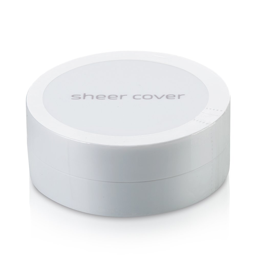 Sheer Cover Perfect Shade - Mineral Foundation Makeup Kit w Free Foundation Brush - Medium Shade - Foundation Powder Makeup and Mineral Makeup, Best Full Coverage Foundation 4 Grams