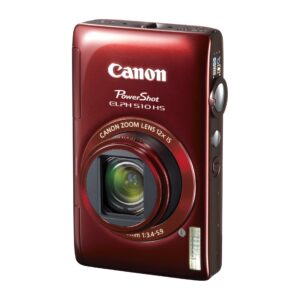 Canon PowerShot ELPH 510 HS 12.1 MP CMOS Digital Camera with Full HD Video and Ultra Wide Angle Lens (Red)