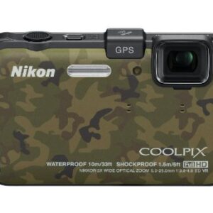 Nikon COOLPIX AW100 16 MP CMOS Waterproof Digital Camera (Camouflage)