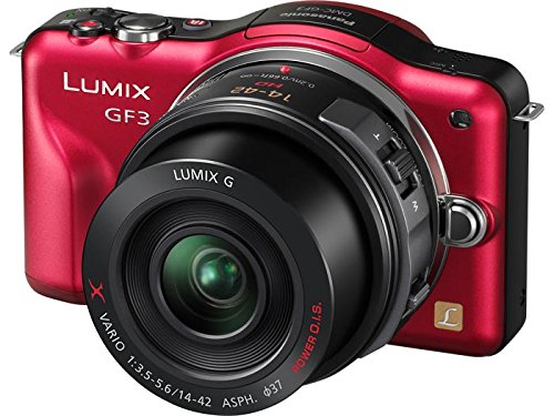 Panasonic Lumix DMC-GF3X 12.1 MP Micro Four Thirds Compact System Camera with 3-Inch Touch-Screen LCD and LUMIX G X Vario PZ 14-42mm/F3.5-5.6 Lens (Red)