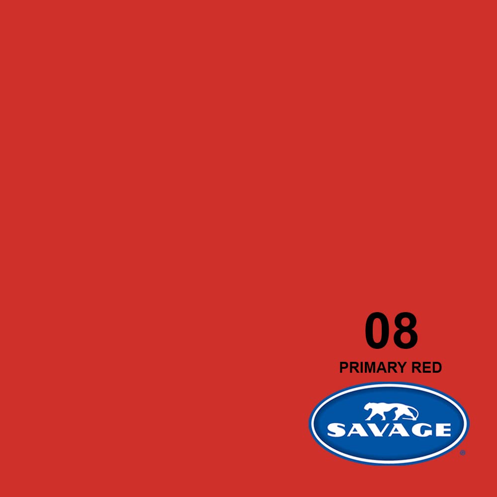 Savage Seamless Background Paper - #8 Primary Red (107 in x 36 ft)