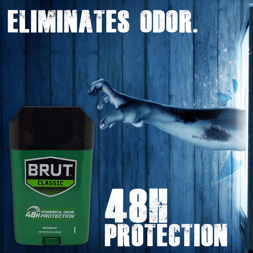 Brut Deodorant Original Fragrance 2.25 Oz /63 G (Pack of 6)