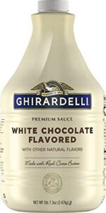 ghirardelli sauce, white chocolate, 89.4-ounce