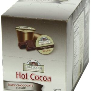 Grove Square Hot Cocoa Pods, Dark Chocolate, Single Serve (Pack of 24) (Packaging May Vary)